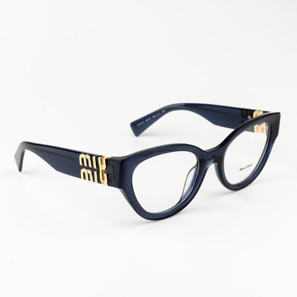 NEW Miu Miu MU01VV 08Q1O1 Dark Blue Women Eyeglasses MU 01VV main image 4